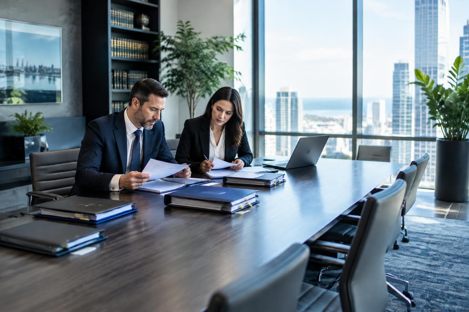 Legal team at work